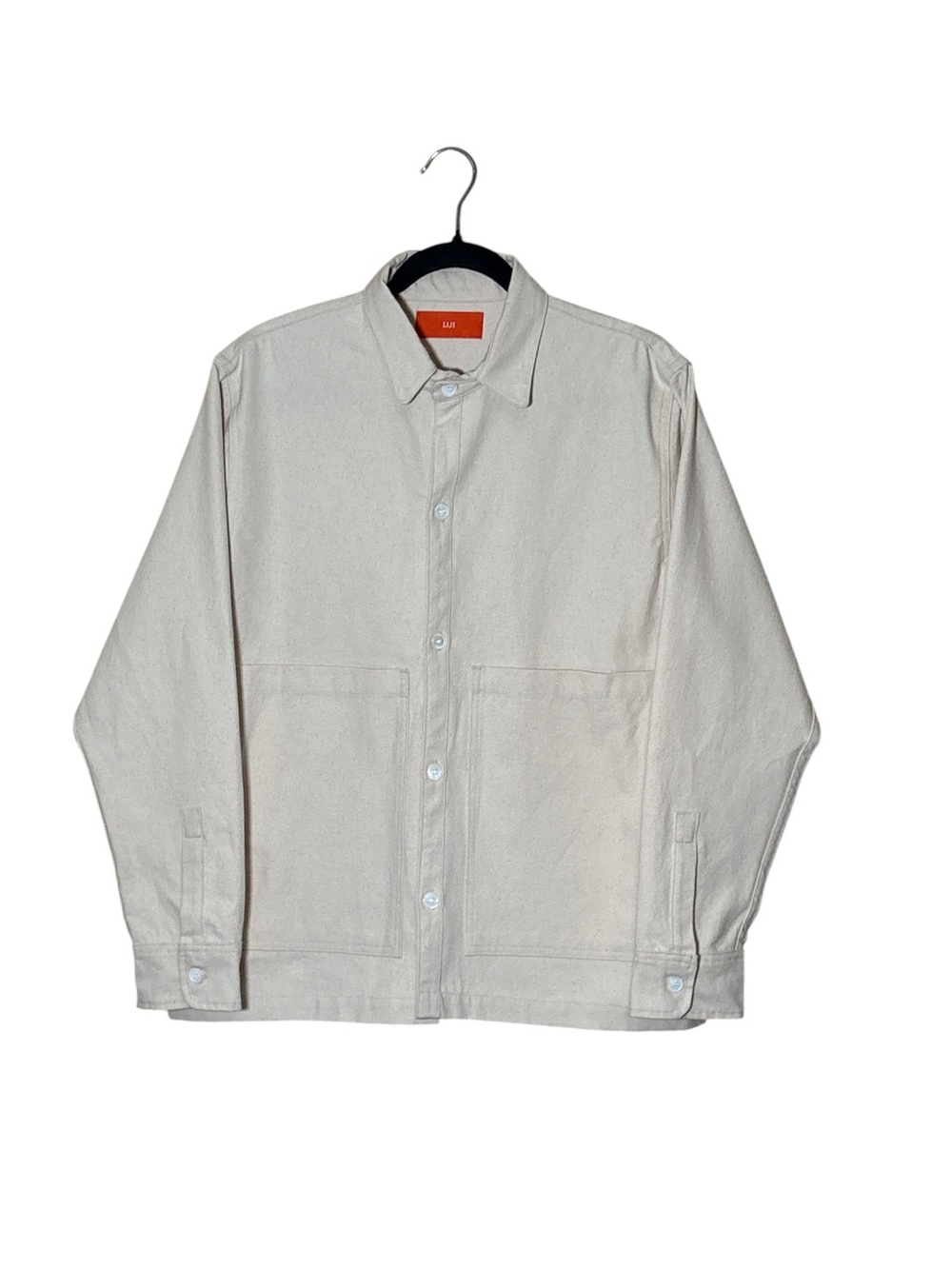 IJJI Work Jacket Natural Color,Unisex,Size M,100% Cotton - Picture 3 of 11